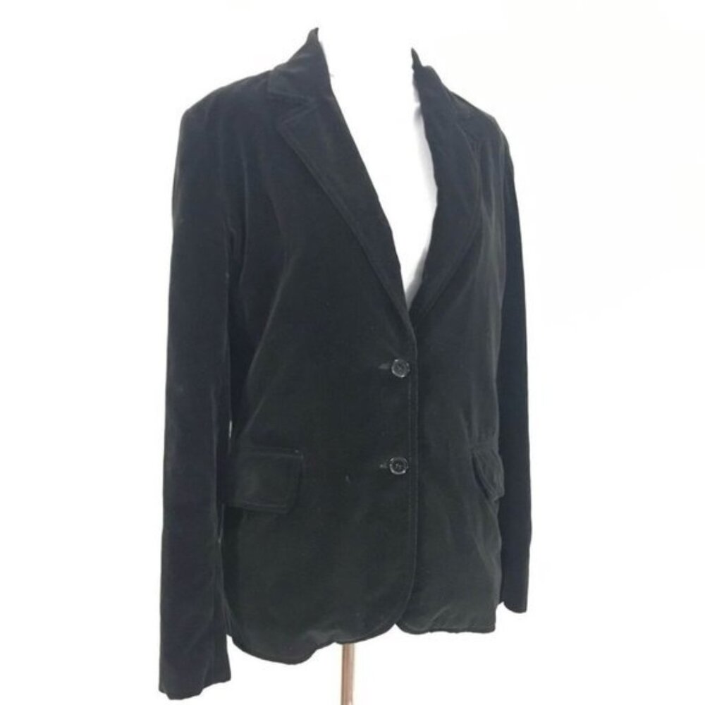 Vintage 70s donkenney Black Velvet Blazer M